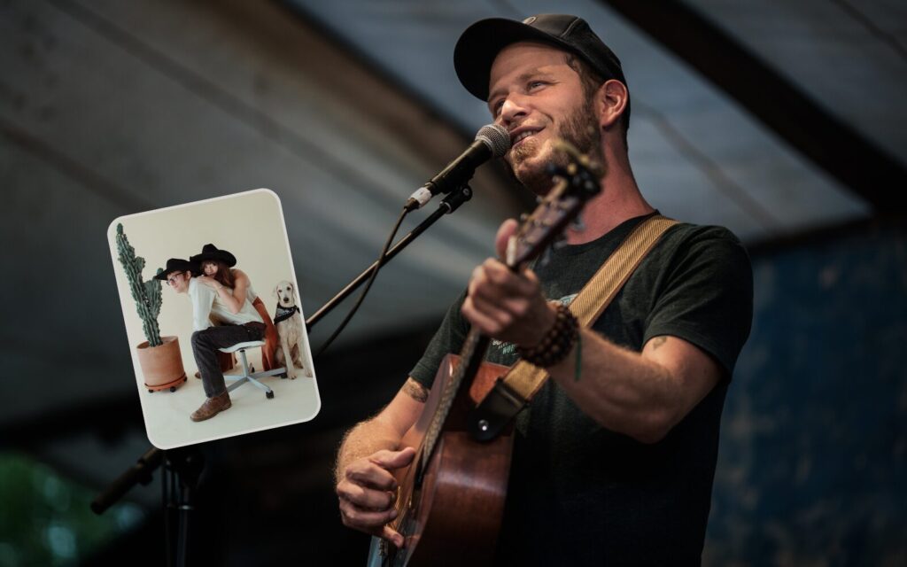 Scott Cook with Jenna Rae and Martin opening Green Guitar 2026