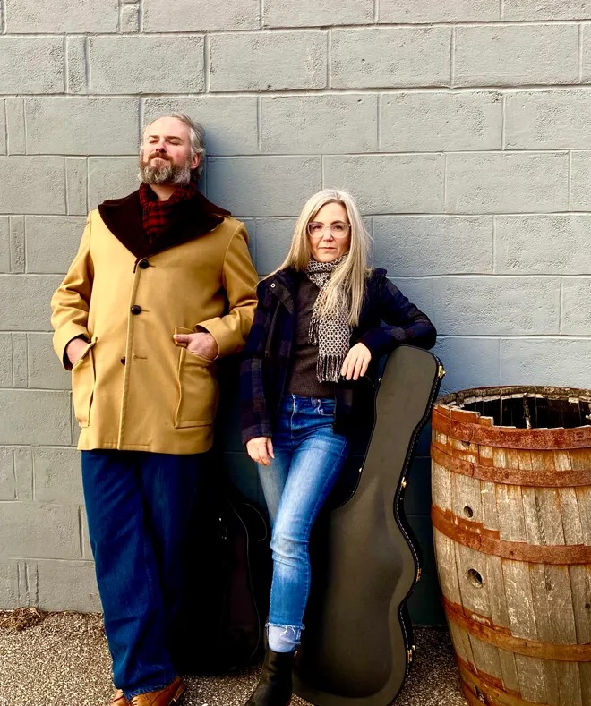Beth and Brandon open for Weary Ramblers April 11 Green Guitar Folk House